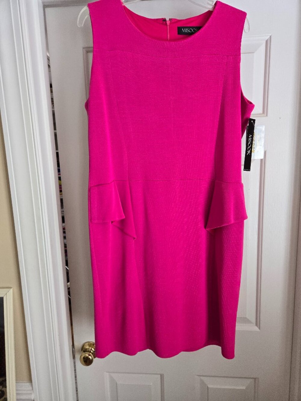 NWT Misook Womens Dress - XL Hot Pink
